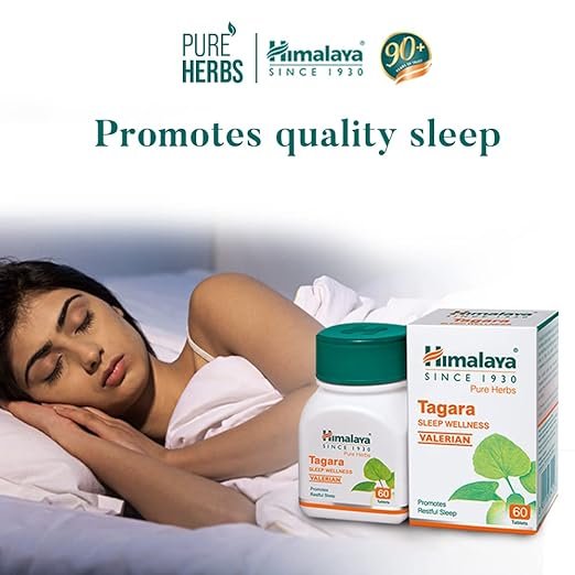 Himalaya Wellness Pure Herbs Tagara Sleep Wellness | Promotes Restful Sleep | - 60 Tablets