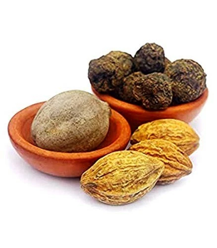 TRIPHALA (Amla Baheda Harde)- RAW/WHOLE/DRY, 100gm each, total 300 gm