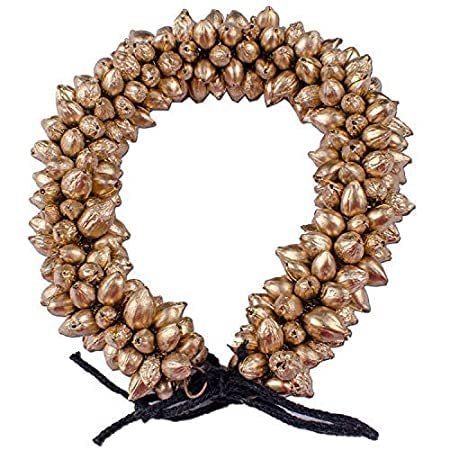 Artificial Golden Beads Hair Gajra for Bun, Bharatnatyam Kuchipudi Dance Hair Accessories for Women and Girls,1pc